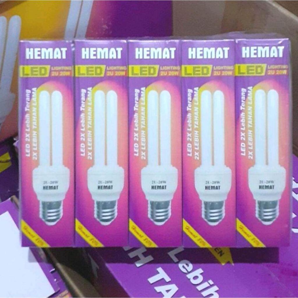 Novelty Lighting 5 pcs lampu Neon putih 20watt HEMAT 2U. HEMAT JARI LED