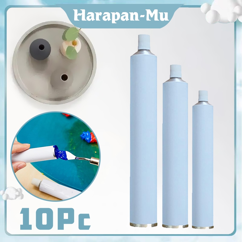 10Pcs Tube Salep Alumunium Tube Kosong Aluminium Untuk Pasta Gigi/Kosmetik/Salep