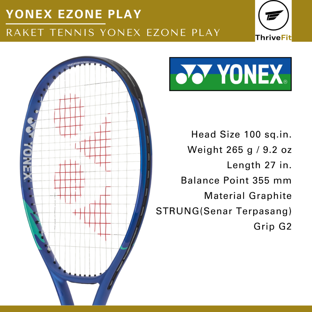 YONEX EZONE PLAY Tennis Racket / Raket Tennis Yonex Ezone Play
