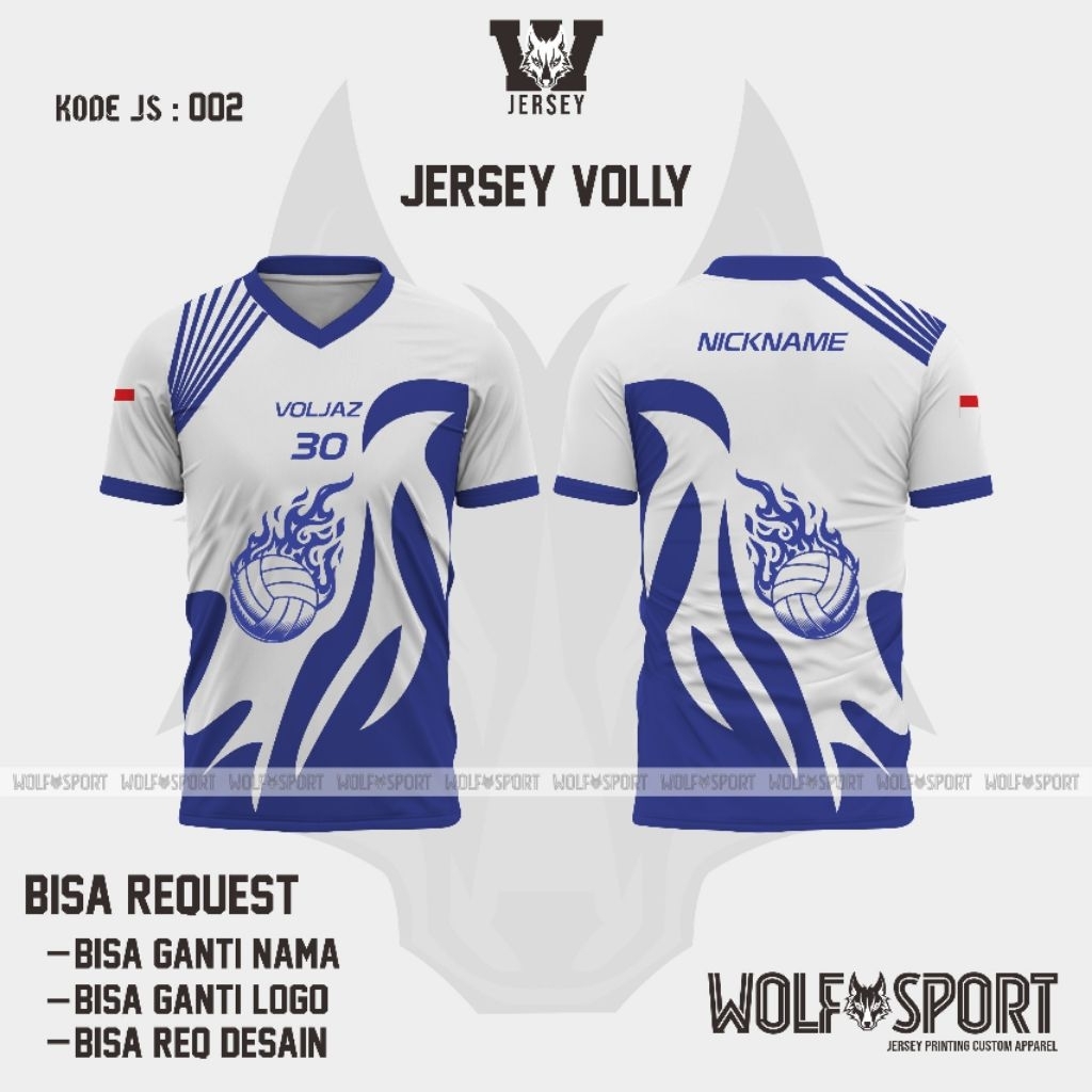 Jersey Volly-(pria/wanita)