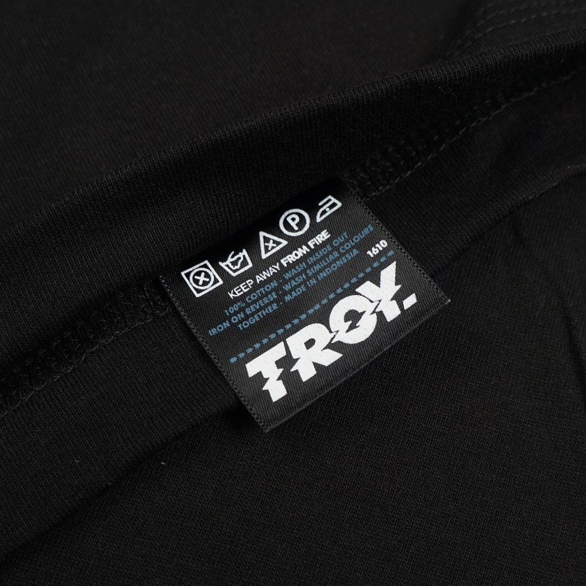Troy Company Neck Strip Tshirt Black Academia Vitae - Kaos Lengan Pendek Kaos Hitam KST 3040-3A1W1B