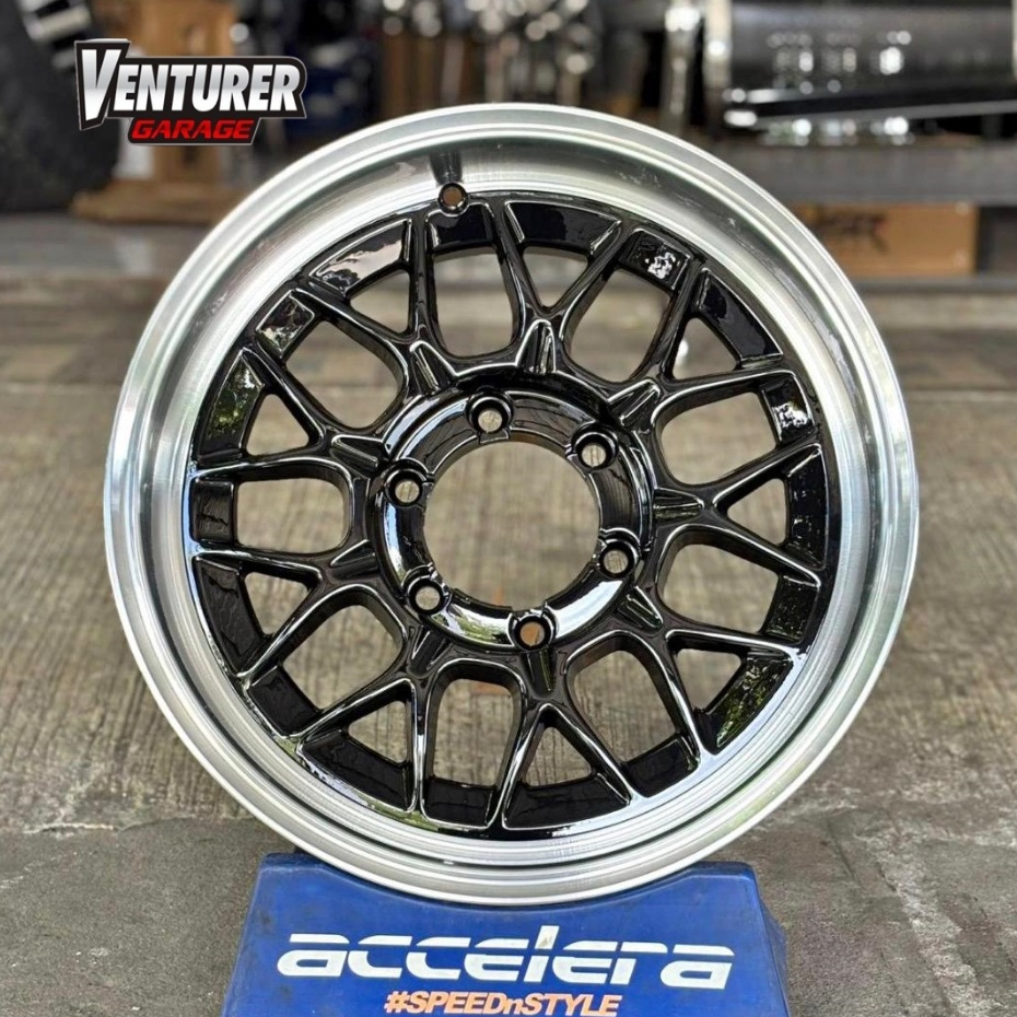 velg mobil pajero fortuner hilux triton ring 17 hsr dulupi r17 lubang 6 black polish