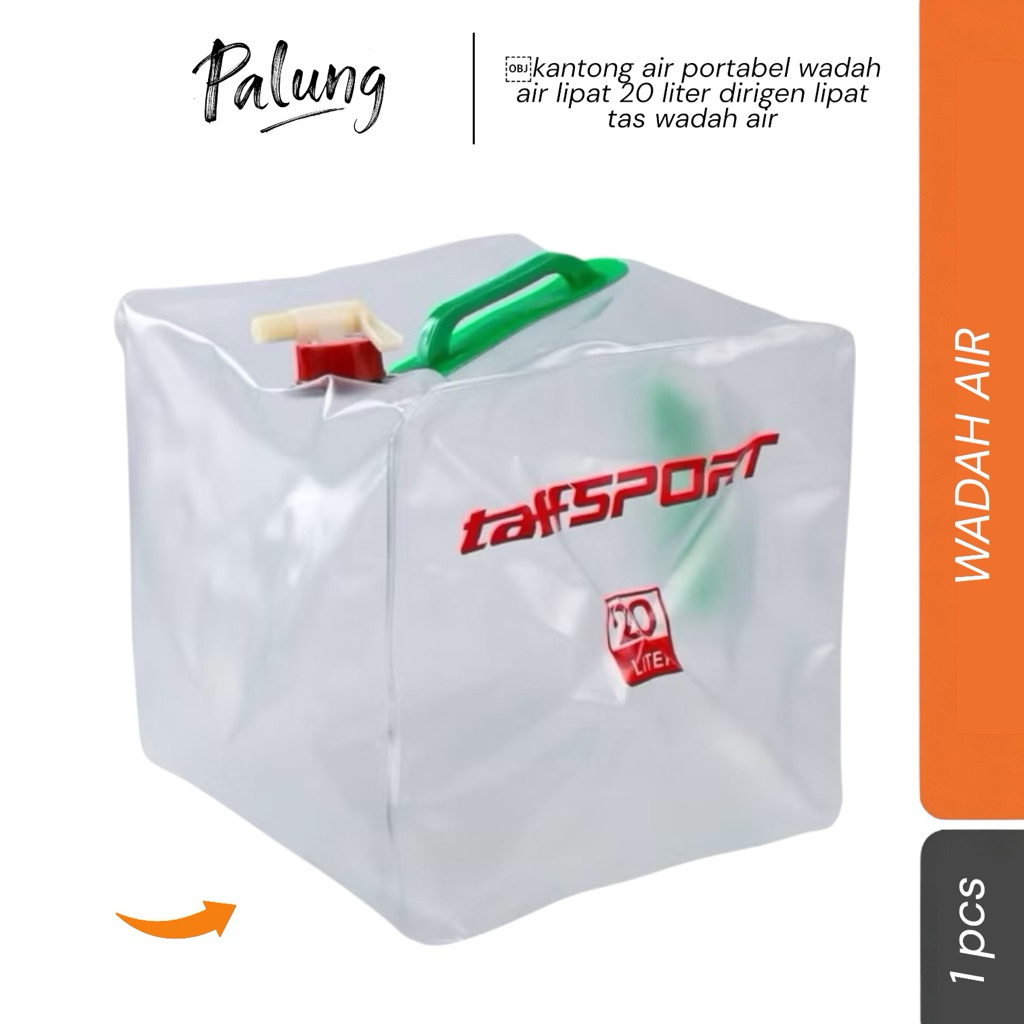 kantong air portabel wadah air lipat 20 liter dirigen lipat tas wadah air