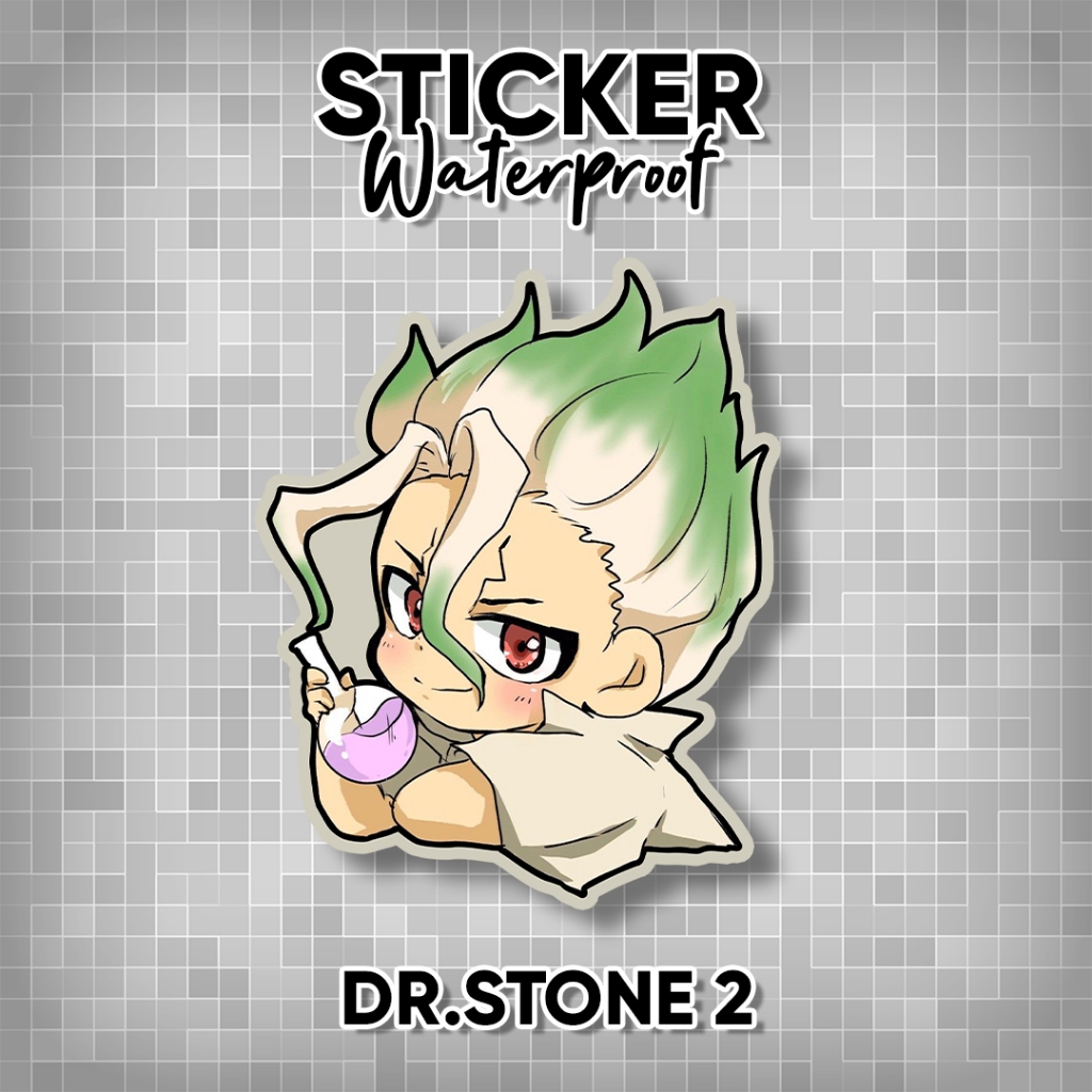 Stiker Dr Stone Senku / Sticker Anime Dr Stone senku waterproof