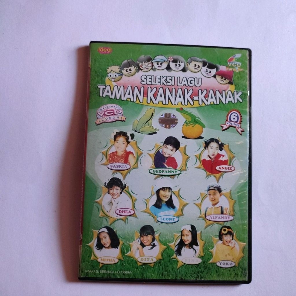 VCD SELEKSI LAGU TAMAN KANAK KANAK VOL6 SASKIA GEOFANNY ALFANDY LEONY DHEA ANANDAN