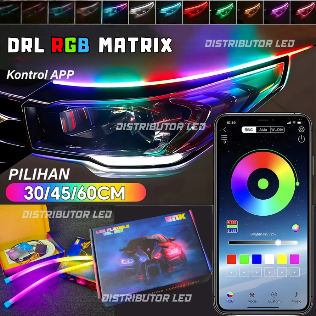 Led Alis RGB seting Aplikasi Led Lamp Versi Terbaru LED DRL RGB app