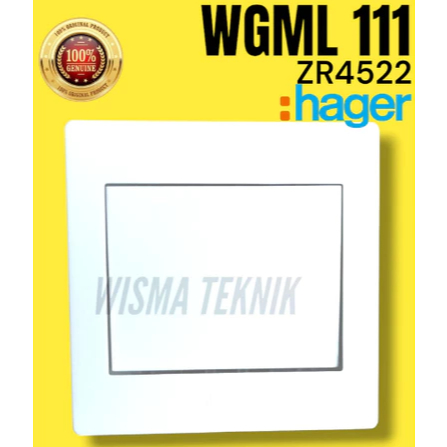 Saklar listrik 1 gang 1 way WGML111 Hager