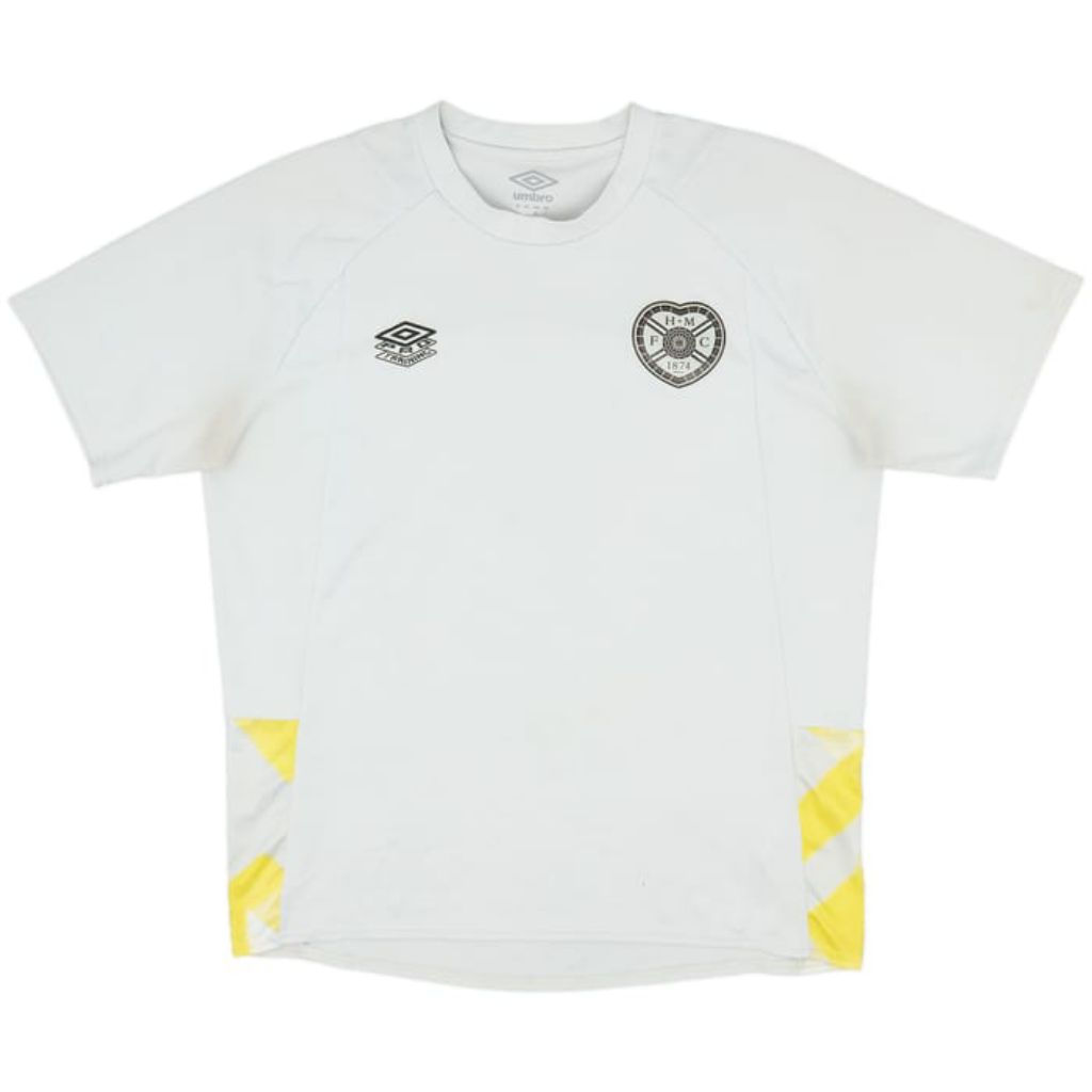 Um-bro Men Hearts FC Training Football Shirt Jersey LightGrey