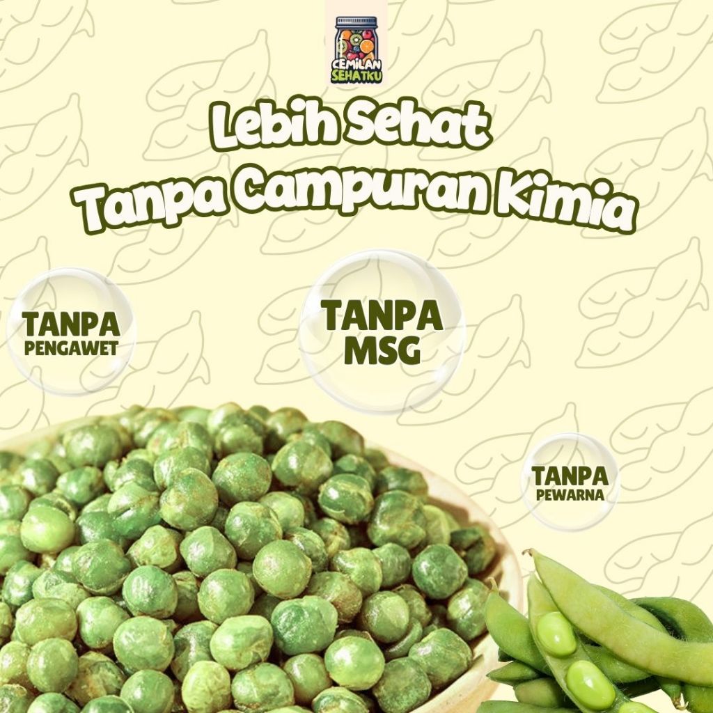 Nyimas_Case Dried Snack Keripik Edamame Krispi - Snack Sehat Edamame Crispy - Kriuk Dan Renyah