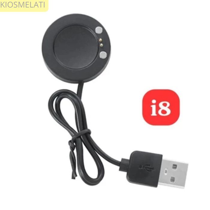 Kabel Charger Cas Smartwatch 2 pin T200+ / T500+ / X7 / M8 / i8 ProMax