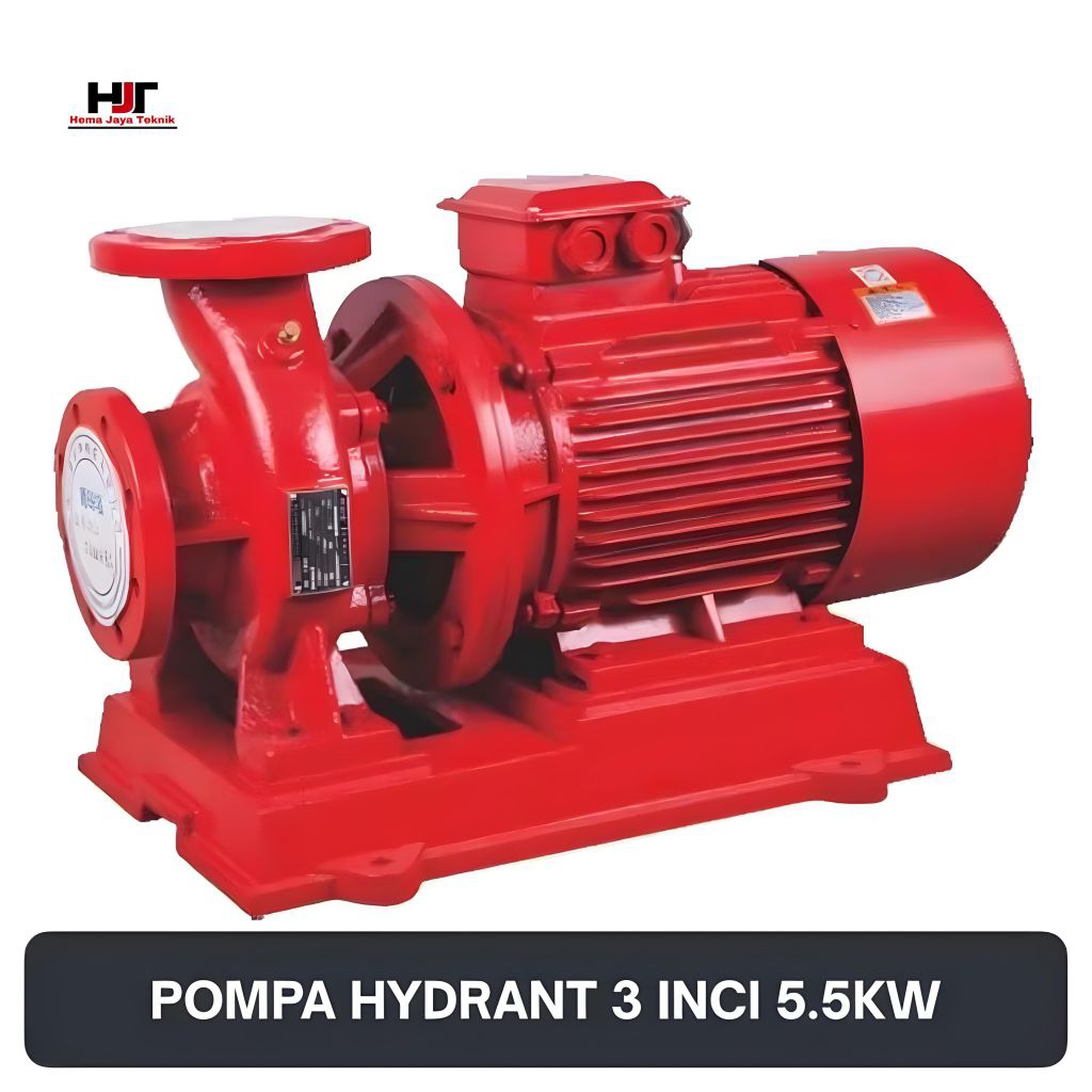 Pompa hydrant mesin pompa air 3in 7.5hp 50 kubik 3 phase pompa dorong
