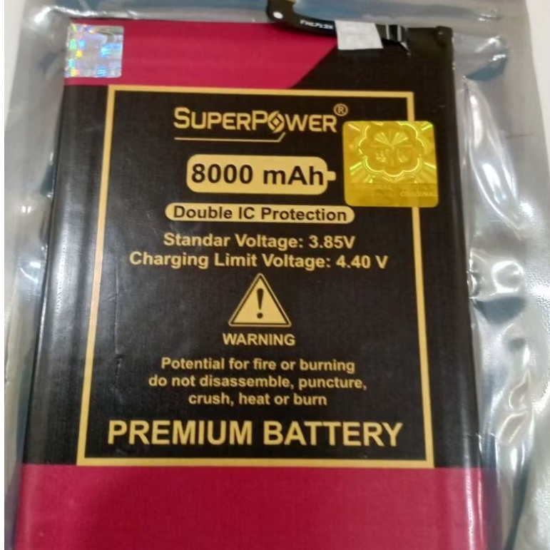 Baterai Batre Doubel POWER 8000mAH 2iC Infinix Zero 8 X687 BL-44CX BL44CX  Garansi 1 Tahun