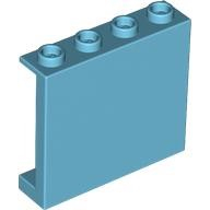 Lego Medium Azure Part 60581 Panel 1 x 4 x 3 with Side Supports - Hollow Studs