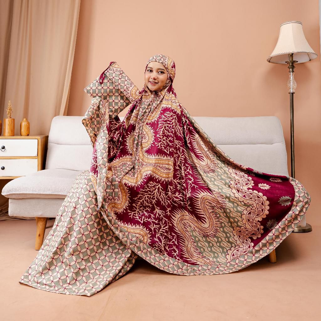 Mukena Almira mukena dewasa jumbo rayon mukena batik mukena terlaris