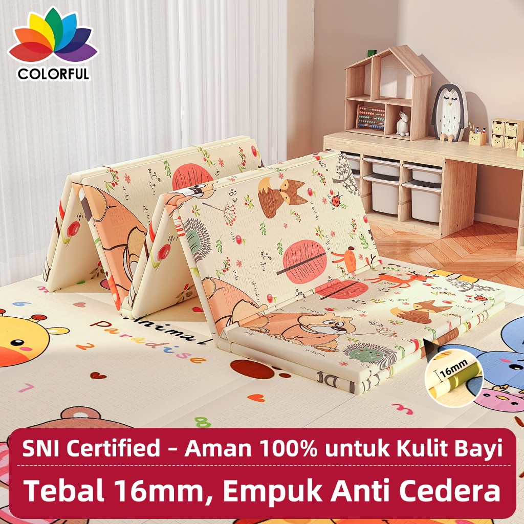 Playmat Bayi Playmate 200x180cm Anak Lipat XPE dan Karpet Lipat Portabel Alas Tidur