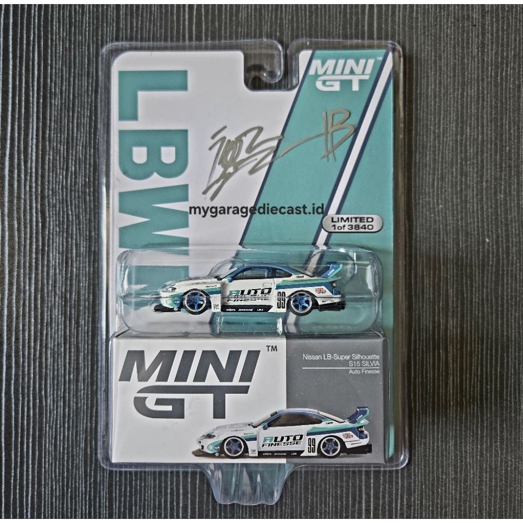 Mini GT 490 Nissan Silvia S15 Auto Finesse LBWK (Signed)