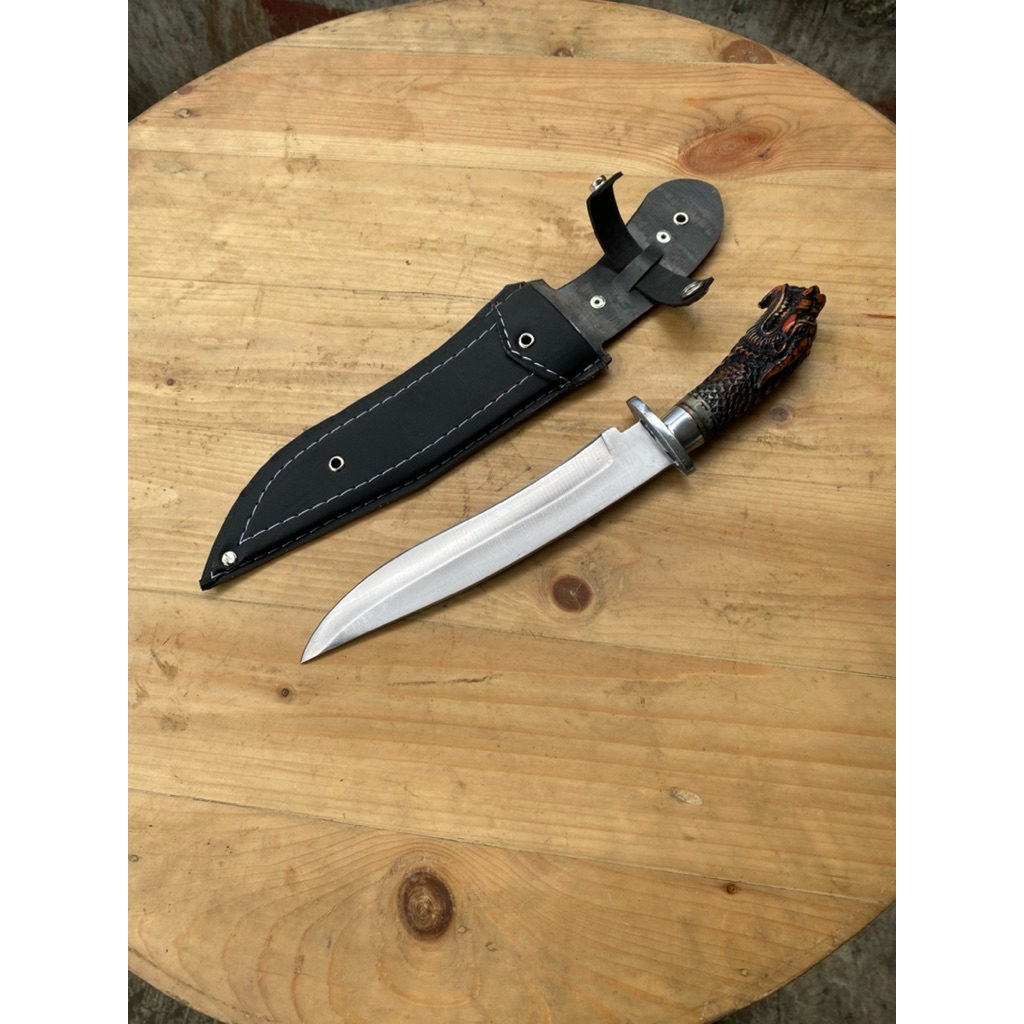 Pisau Naga Resin Ukir Baja Murni Berkualitas