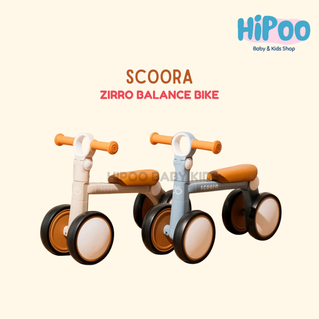 SCOORA ZIRRO Balance Bike Toddler Sepeda Keseimbangan Anak