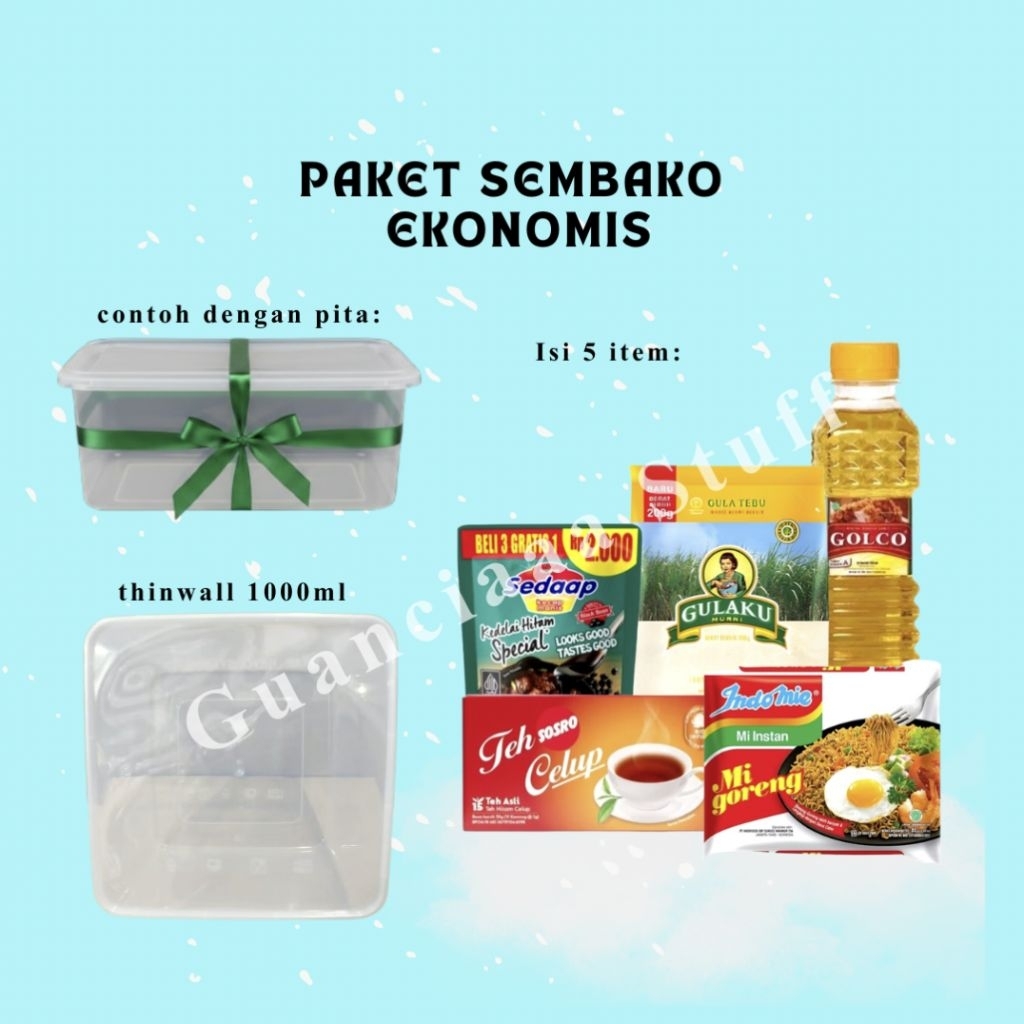 [PROMO PRODUK BARU] Paket Sembako Murah Hemat Bingkisan Parsel Bahan Pokok Set Sembako Hajatan Tahli