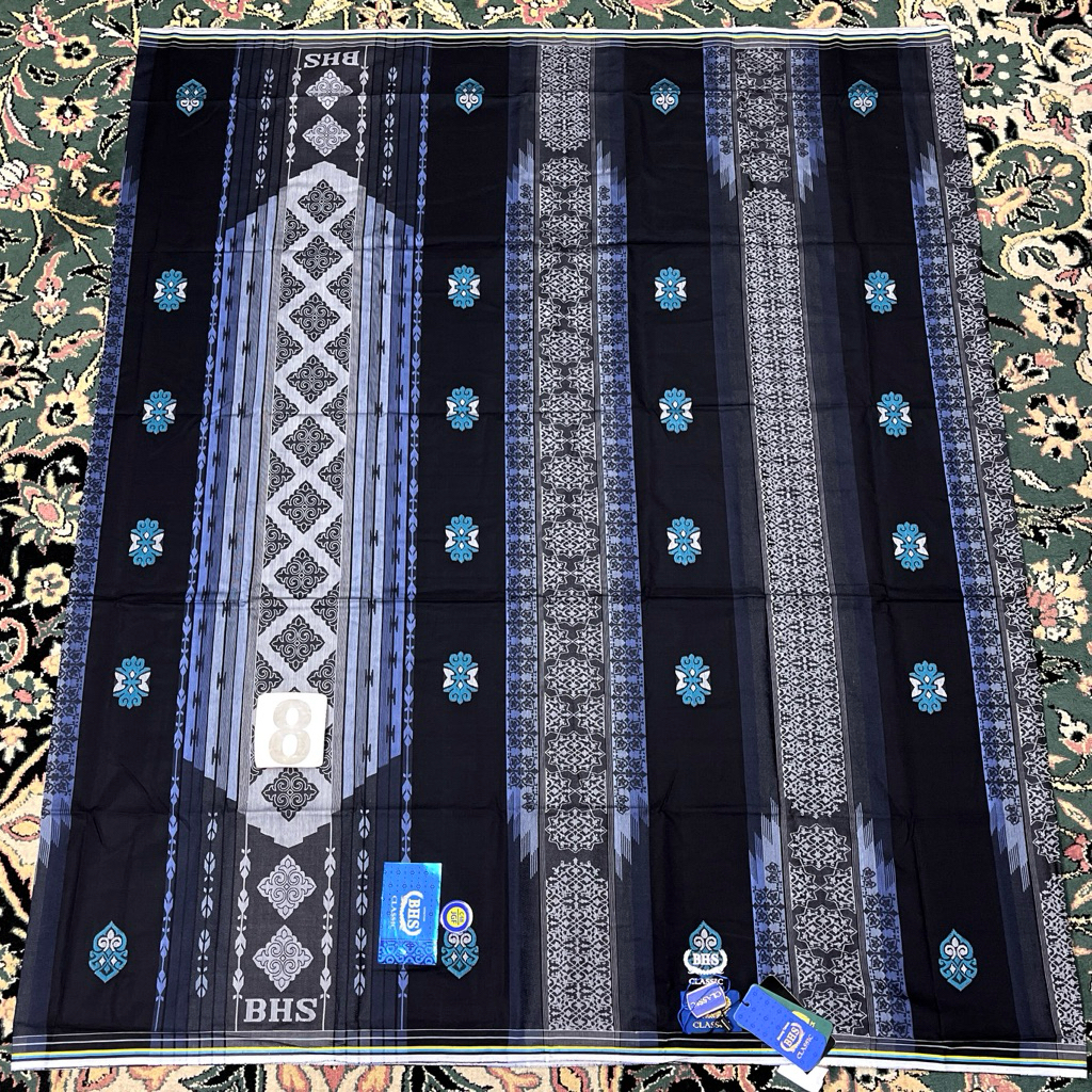 SARUNG BHS CLASSIC GOLD C48 JGF 8 HITAM JACQUARD