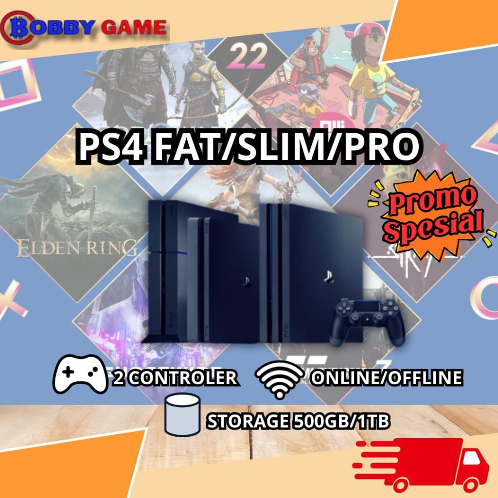 PS4 Playstation4 PS 4 Fat Slim Pro Original Free Game