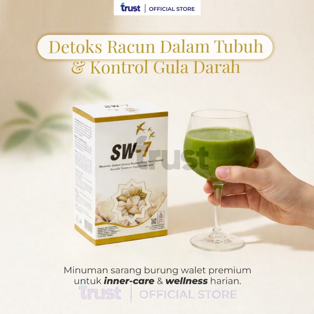 SW7 Minuman Sarang Burung Walet Premium | Fiber Drink untuk Detox Harian & Pencernaan Sehat | Tubuh 