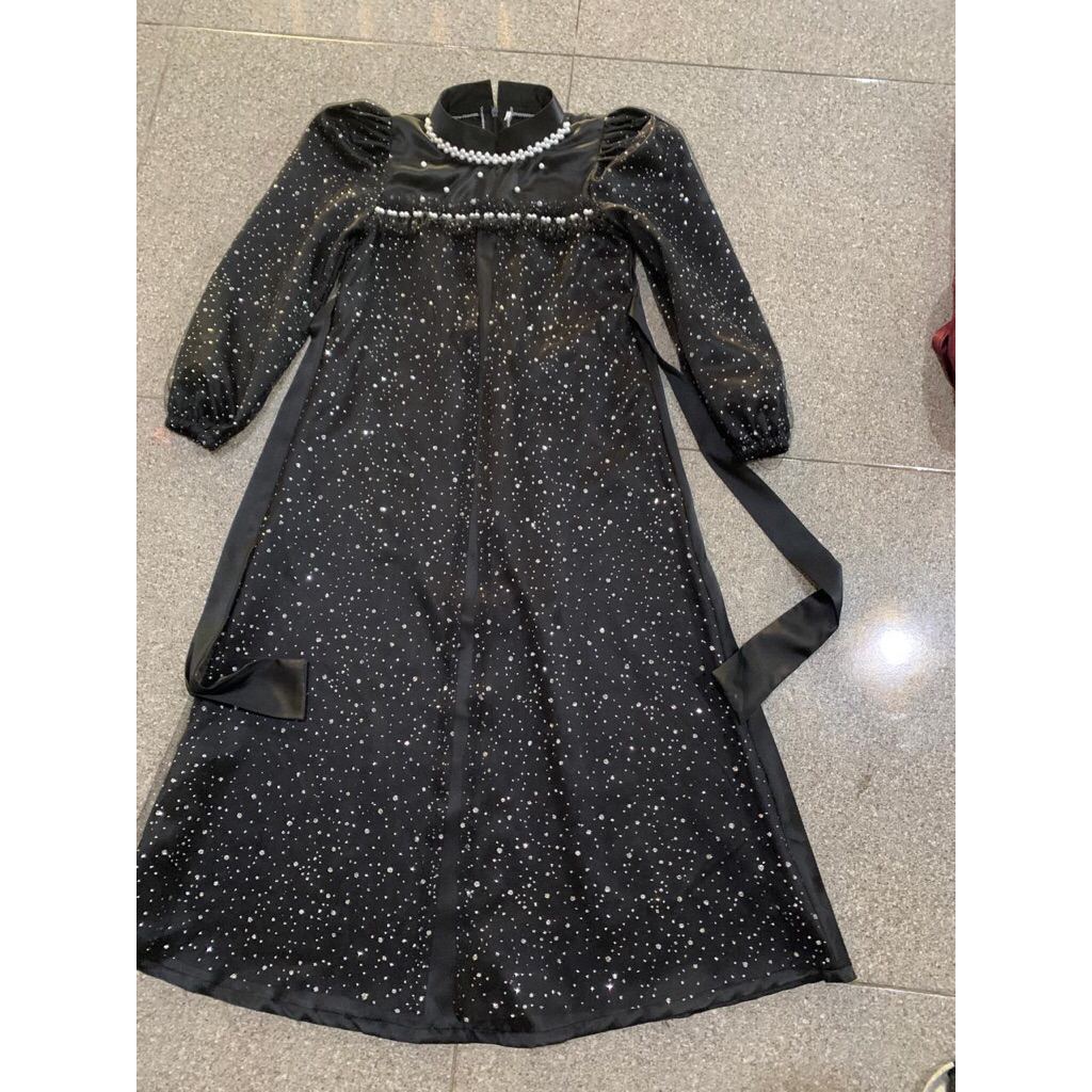 gamis anak haura mix tile salju