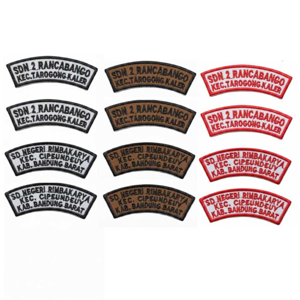 Bet Lokasi Custom / Bet Lokasi 2 Baris 3 Baris / Bet Lokasi Sekolah Custom / Atribut Pramuka / Bet S