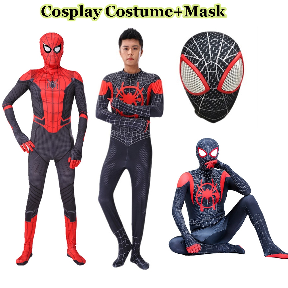 Kostum Cosplay Halloween Dewasa Jumpsuit Bodysuit Cosplay Halloween Superhero untuk Karnaval