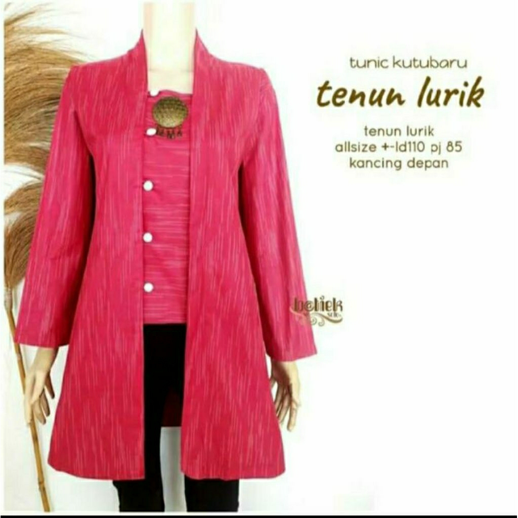 Tunik Kutubaru Tenun Lurik Batik Solo Tunik Batik Wanita