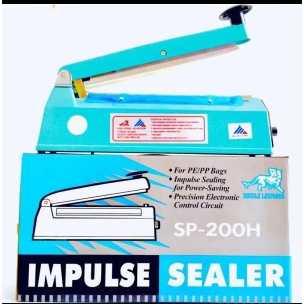 DOUBLE LEOPARDS IMPULSE SEALER SP 200 H ALAT SEGEL PLASTIK KEMASAN