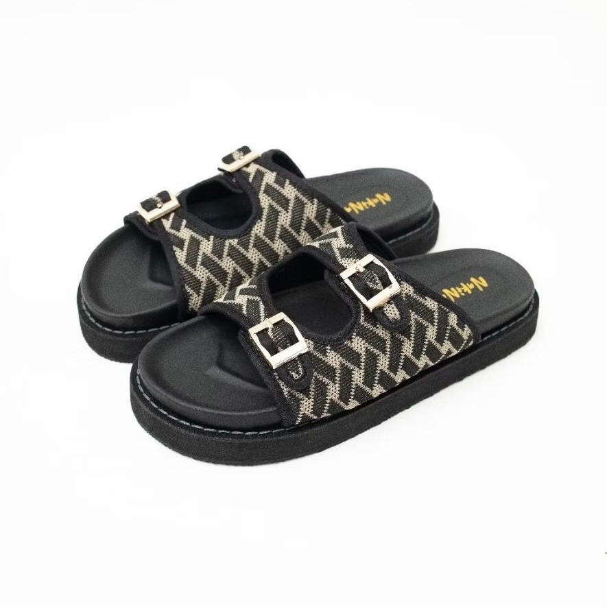 Sandal Cewek Platform Kekinian Rajut Sofia Series Wanita Sendal