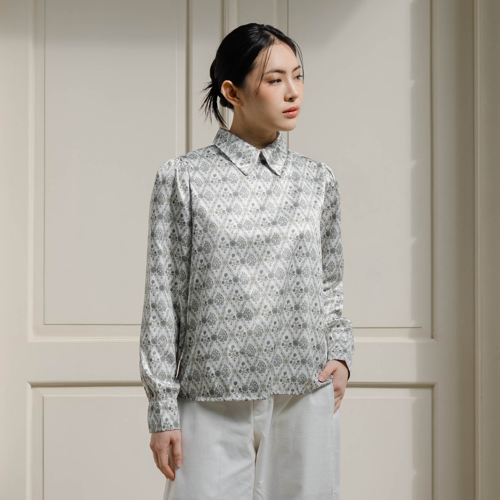 Beatrice Clothing Medan Aksara Blouse - Blouse Raya Berkerah