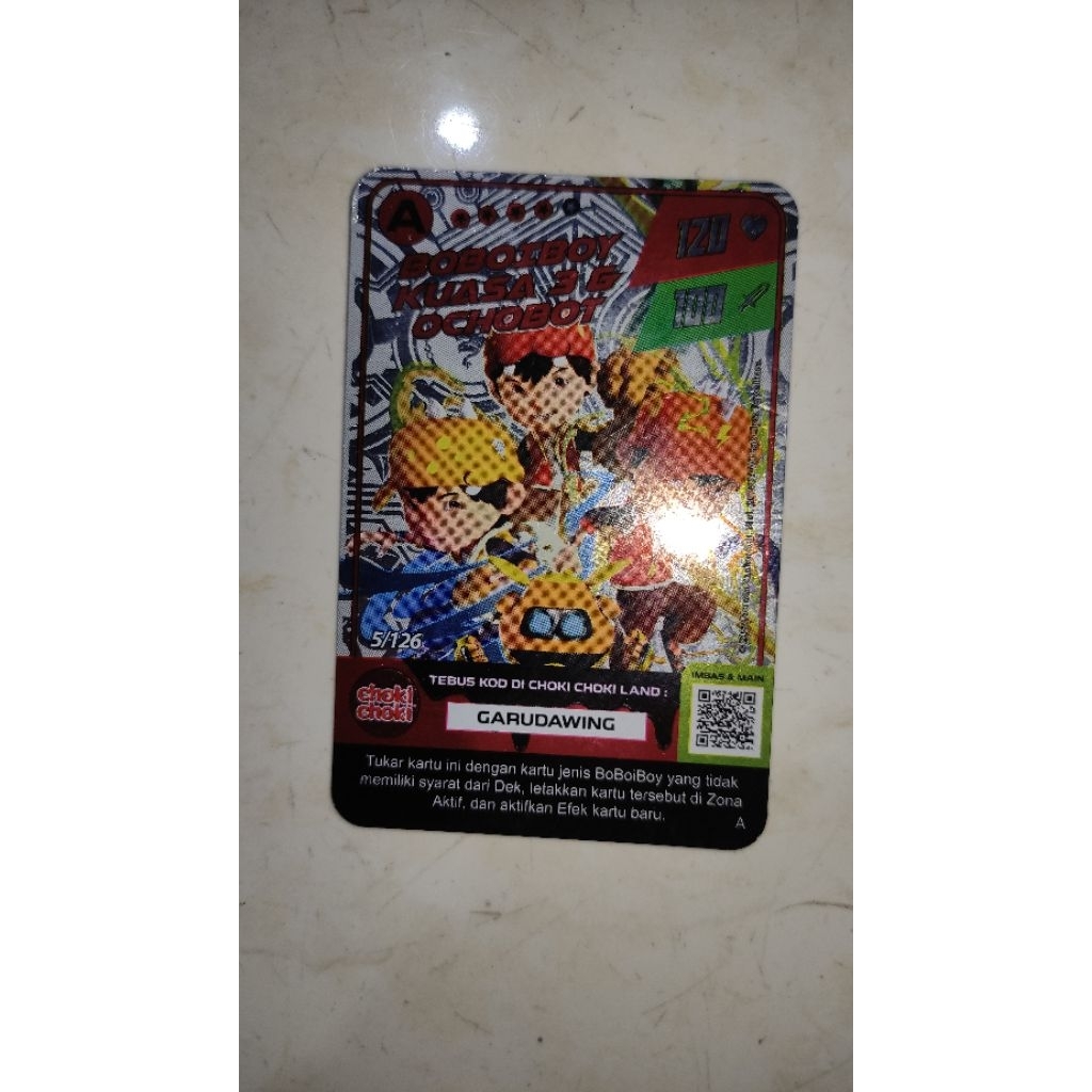 Kartu Boboiboy Choki Choki