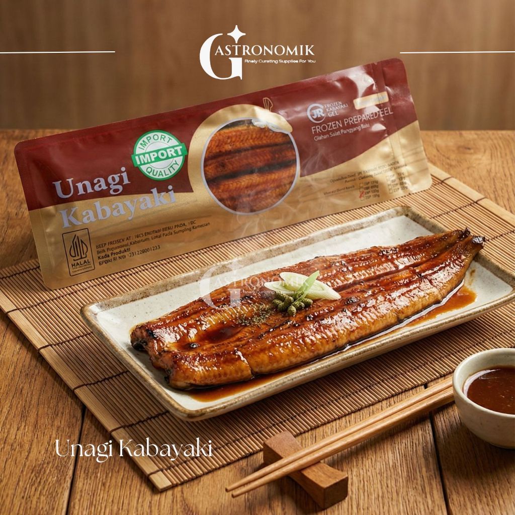 Unagi Kabayaki Frozen IMPORT 200gr | Belut Panggang Saus Kabayaki | Siap Saji | Halal