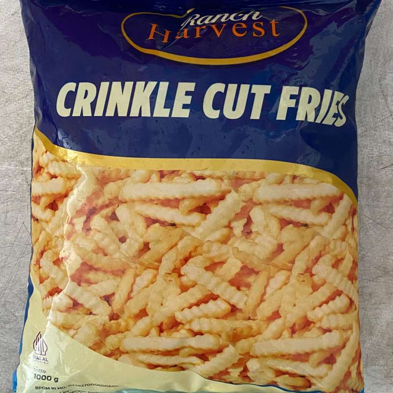 Kentang Frozen Crinkle 1 Kg - Harvest