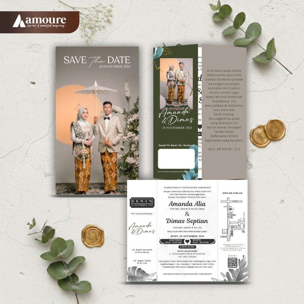 Undangan Pernikahan / Undangan Pernikahan Custom Elegant