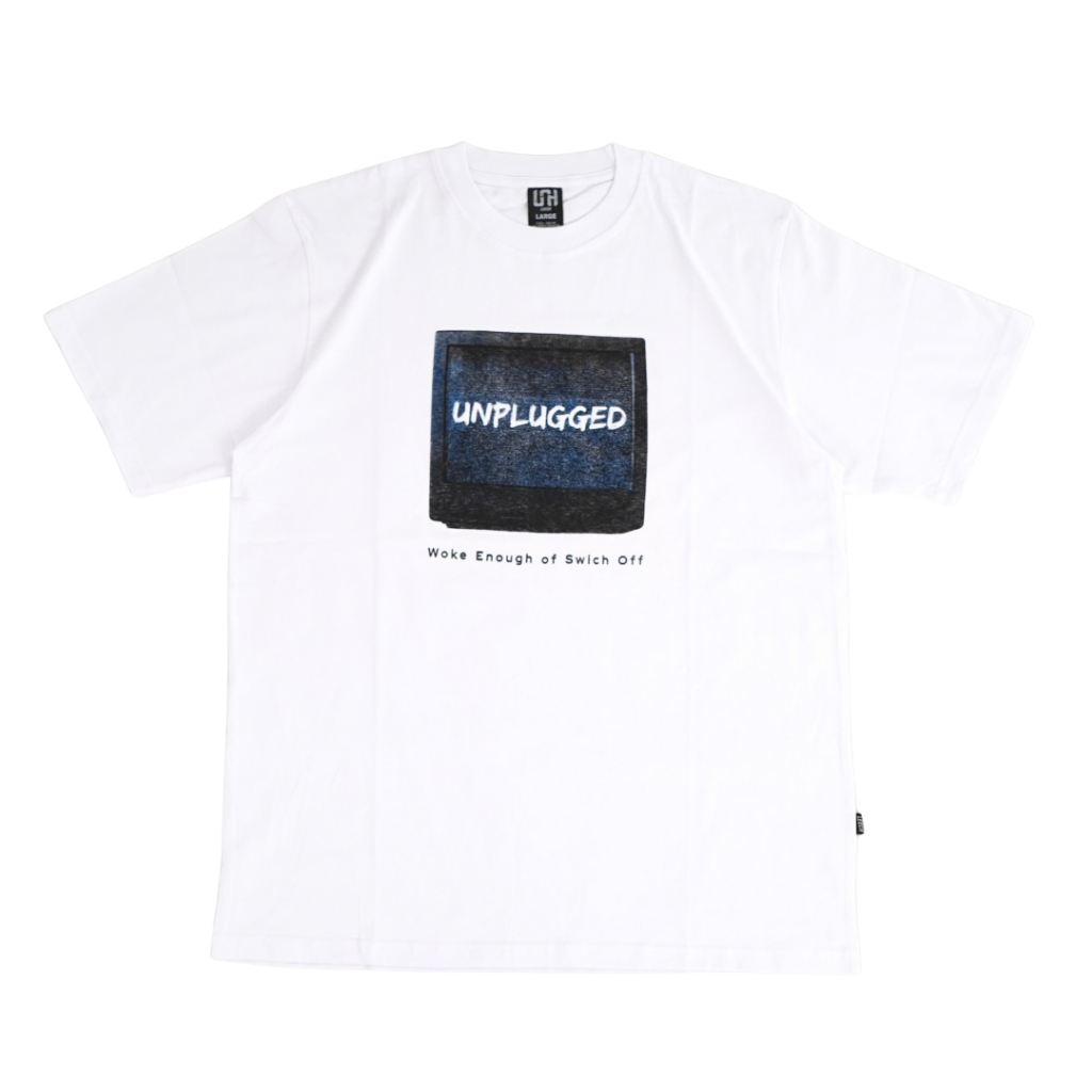 T-Shirt Oversize | Unplugged White | Leech.co