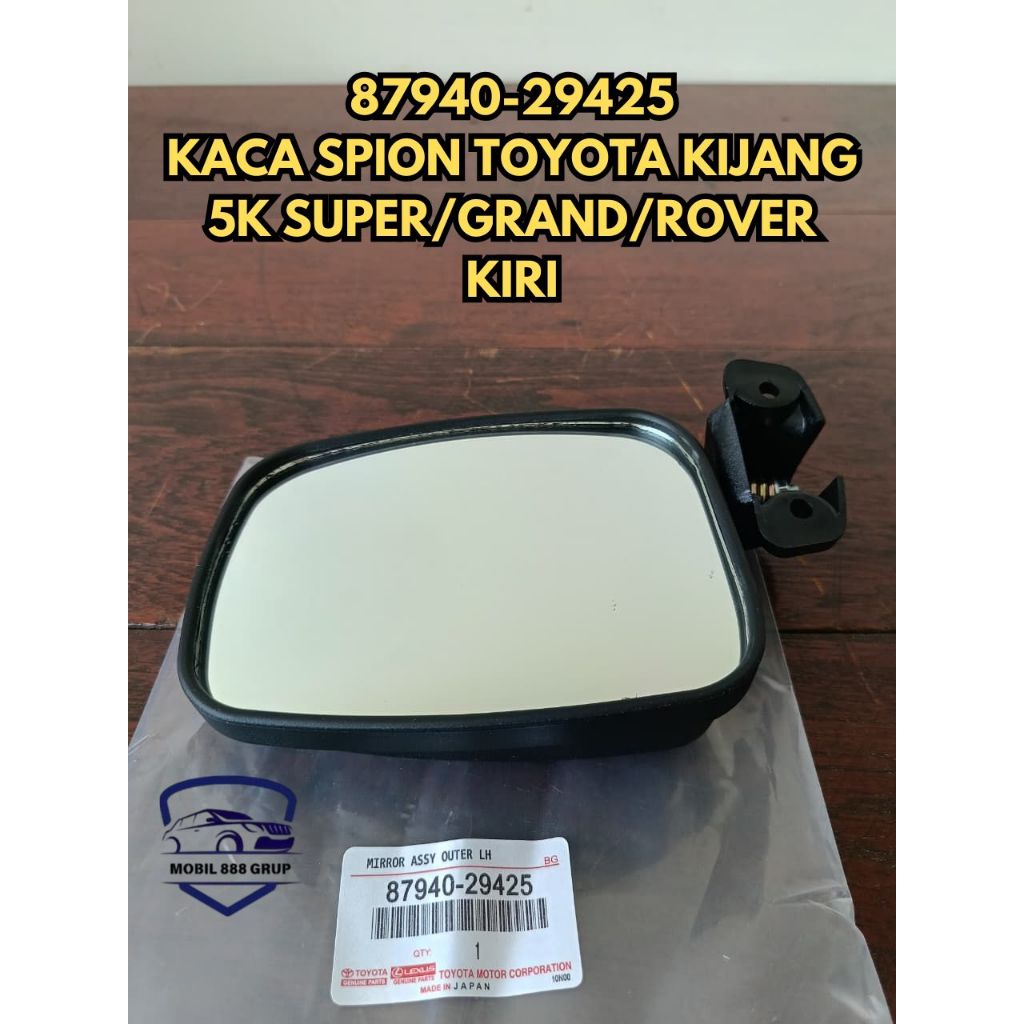 KACA SPION KIJANG SUPER 5K/KIJANG GRAND MANUAL HITAM KIRI/LH ORIGINAL 87940-29425