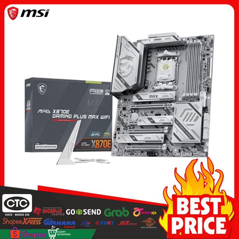 MSI MAG X870E GAMING PLUS MAX WIFI - MOTHERBOARD AMD | AM5 | ATX - MOTHERBOARD X870E