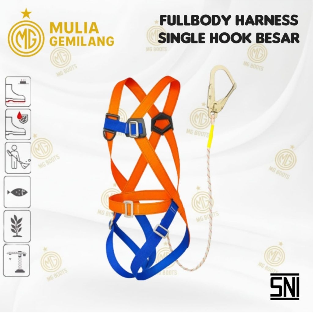 Full Body Harness Single Big Hook SNI