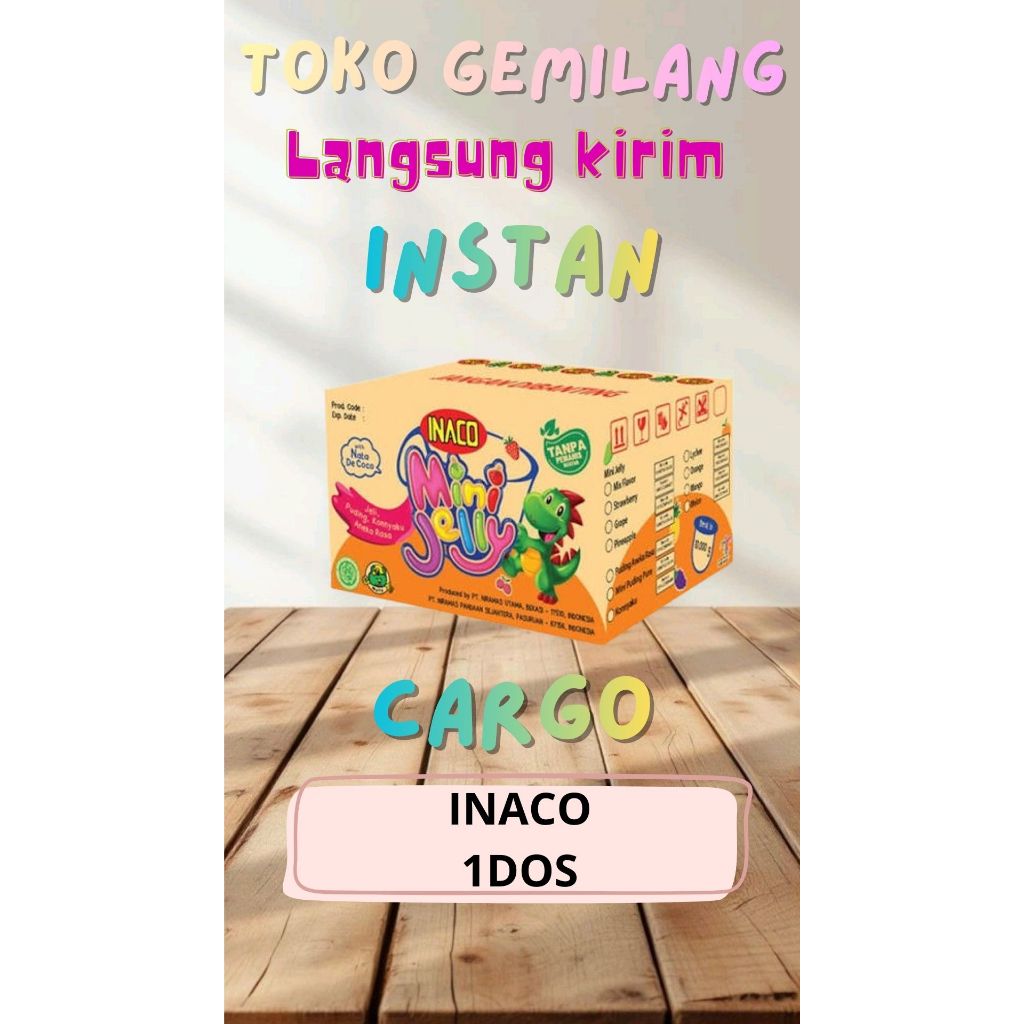 LANGSUNG KIRIM JELLY INACO KARTONAN