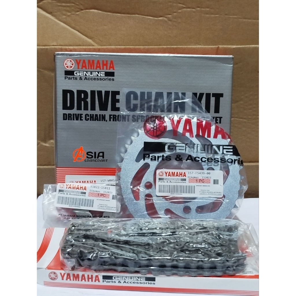 GEAR SET KOMPLIT + RANTAI  YAMAHA JUPITER MX OLD LAMA 1S7 / JUPITER MX OLD / GEAR SET JUPITER MX OLD
