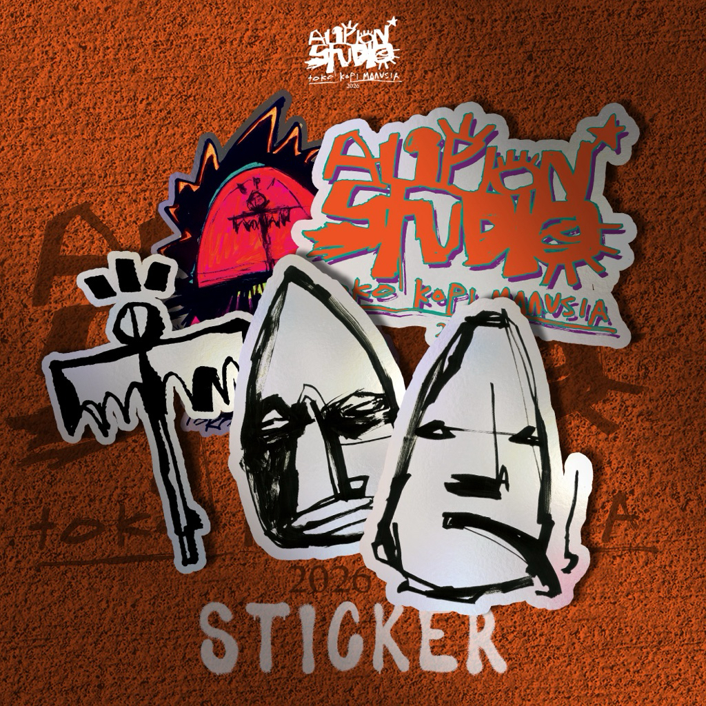 Sticker Alipjon x Toko Kopi Manusia