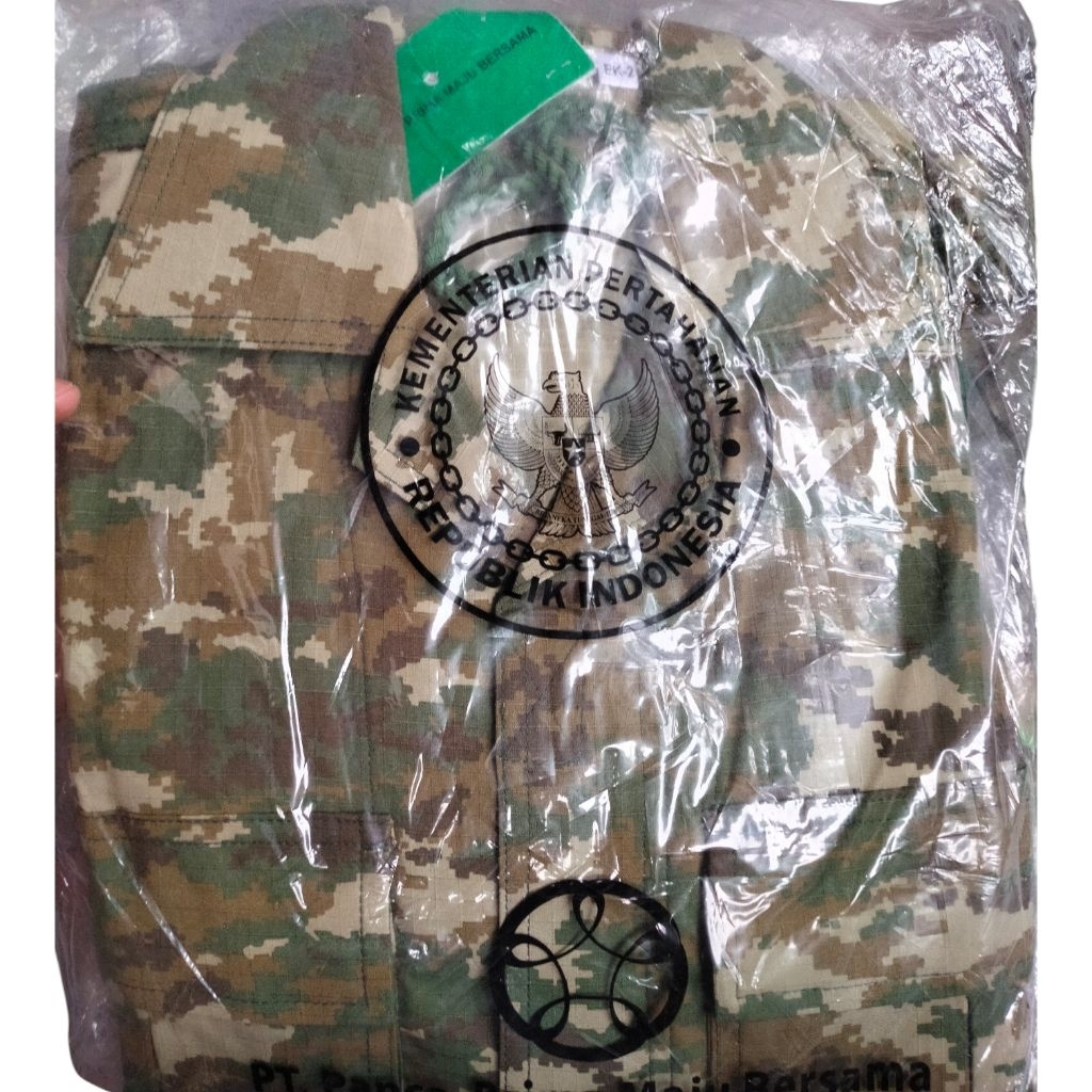 BAJU PDL TNI SAGE GREEN JATAH TERBARU/BAJU PDL TNI PRIMA JATAH