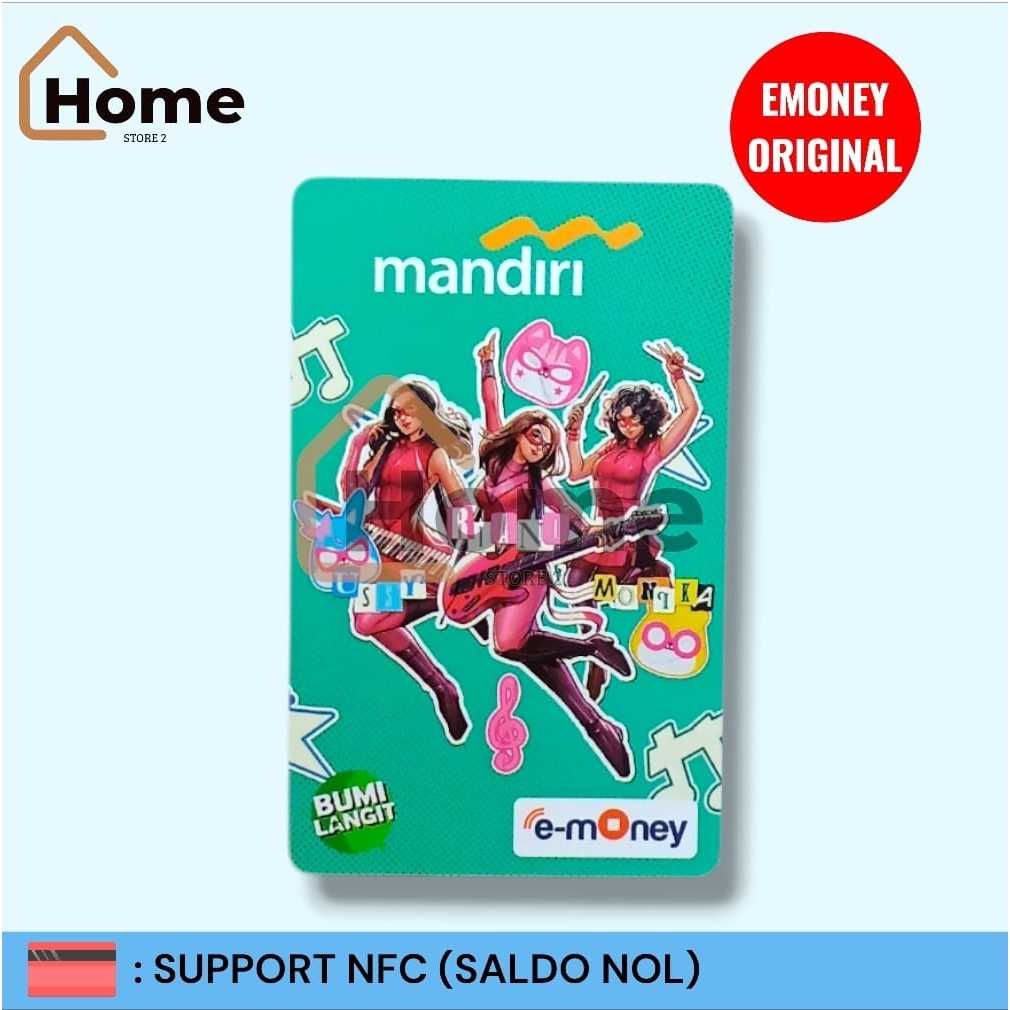KARTU ETOLL EMONEY MANDIRI ORIGINAL - BUMI LANGIT [HIJAU]
