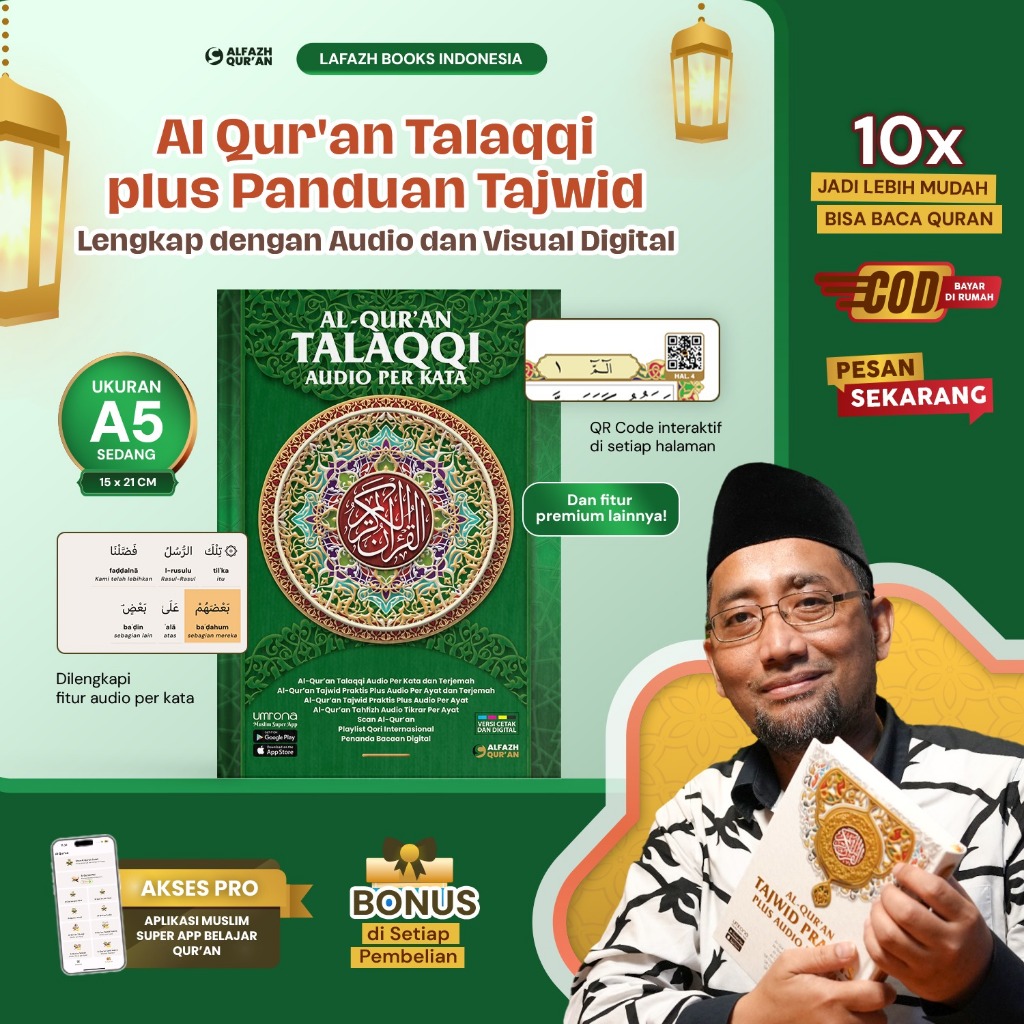 Quran Talaqqi Audio Per Kata QR CODE APLIKASI - Alfazh Quran