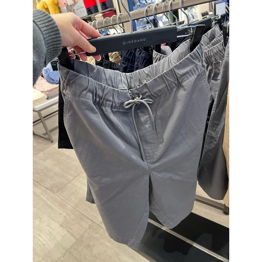 Giordano Celana Pendek Pria Drawsting New Size S,M,L,XL,XXL Giordano Original