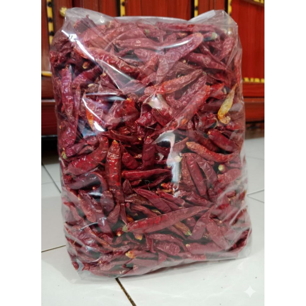 Cabe Kering - Cabe Merah Kering 250gr, Cabe Keriting Kering 1 kg, Cabe Caplak Super Pedas 1 Kg