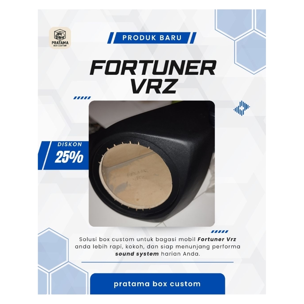 Box Sudut Mobil Fortuner VRZ - Handmade Pratama Box Custom